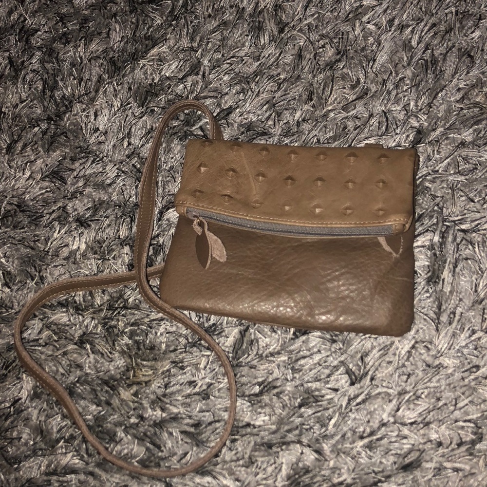 ☀️Tan leather crossbody